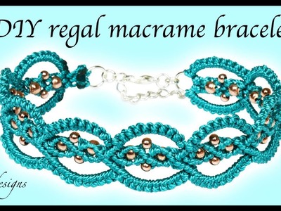 DIY regal macrame bracelet