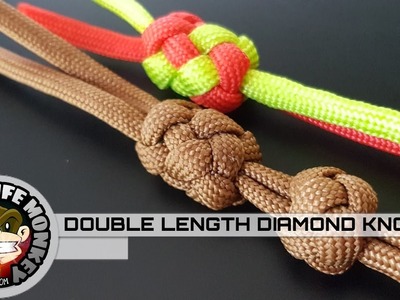 Double Length Diamond. Lanyard Knot from Mabel Marble's Video