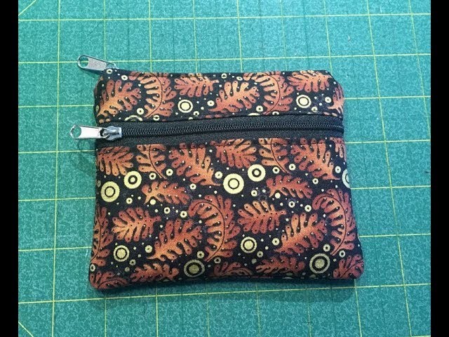 Double Zipper Pouch Tutorial