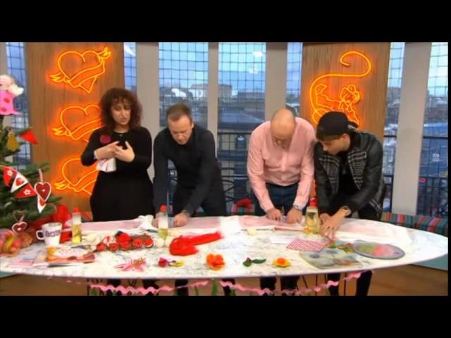 Gillian Harris teaches Joey Essex Felting on Channel 4's Sunday Brunch!