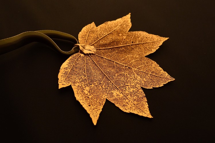 Gold plated leaf