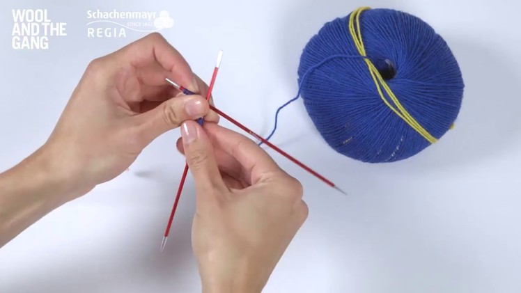 How to knit: cast on using double pointed needles - Wool and the Gang