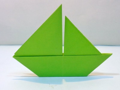 How to Make 2D Paper Sailboat | Easy Origami Paper Boat Tutorial for Kids