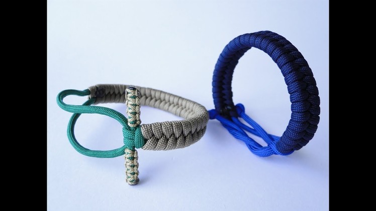 How to Make a Fishtail Paracord Survival Bracelet with the "Cow Hitch" Stop Knot Closure