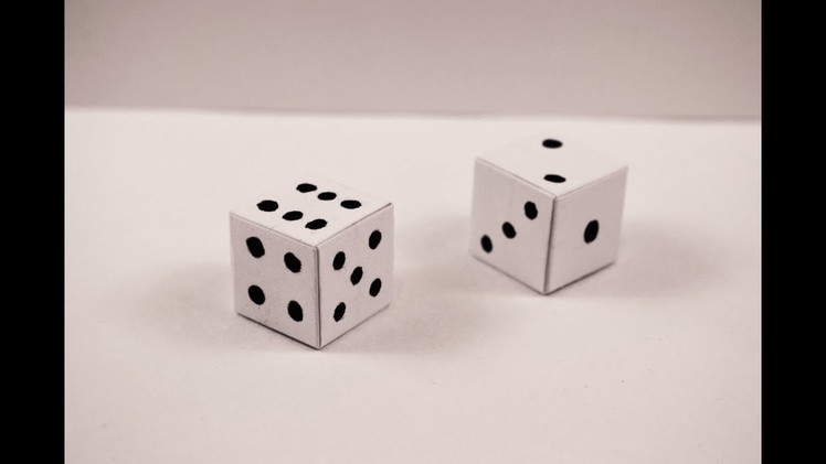 How to make a paper Dice?