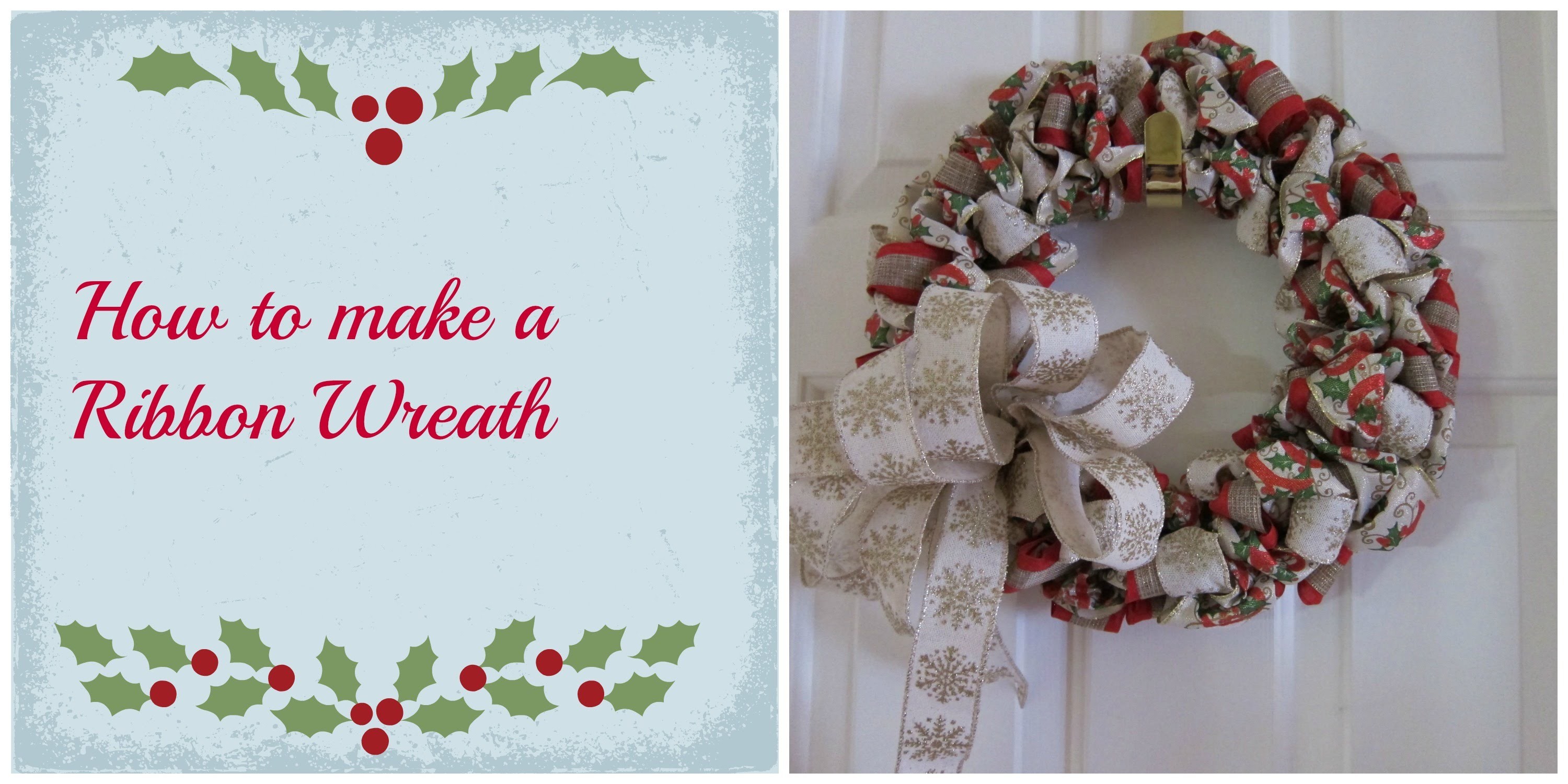 How to make a Ribbon Wreath with Michelle