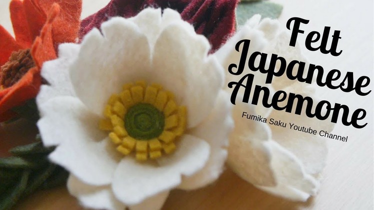 How to make Felt Japanese Anemone
