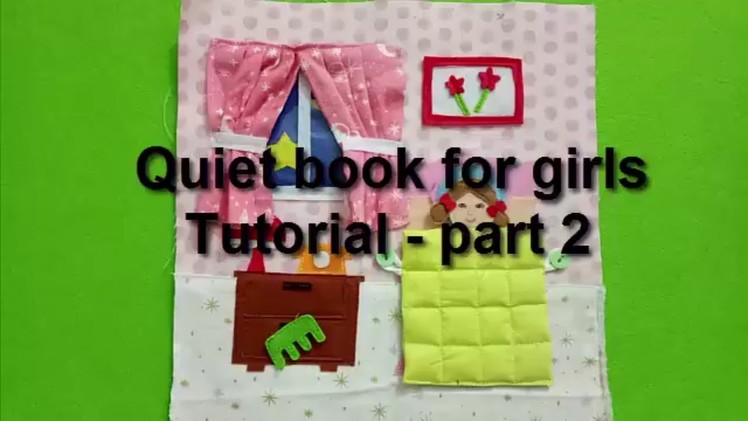 How to make quiet book for girls 02.tutorial video.quiet book for kids
