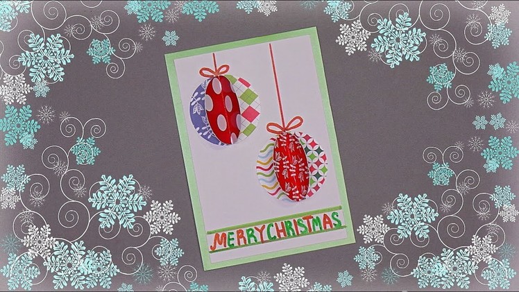 How to Make Simple Christmas Card | Handmade Christmas greeting card making idea | 3D Christmas card
