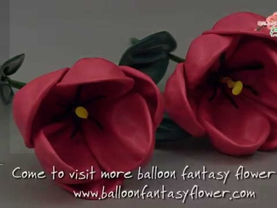 How to make Tulip balloon fantasy flower