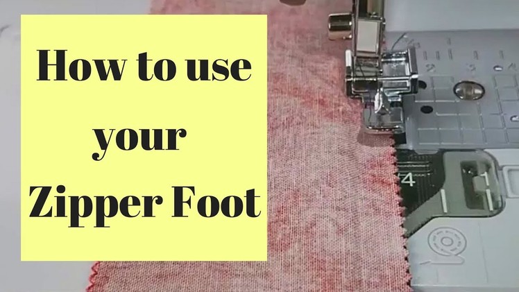 How to use a Zipper Foot - Baby Lock Soprano Sewing feet Part 3