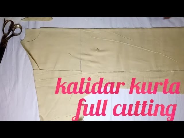 Kalidar kurta cutting for men