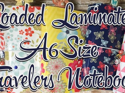 Loaded Laminated A6 Size Travelers Notebooks! FOR SALE!