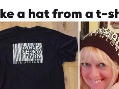 Make a t-shirt into a Hat