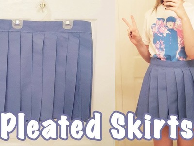 Making a pleated skirt :~)