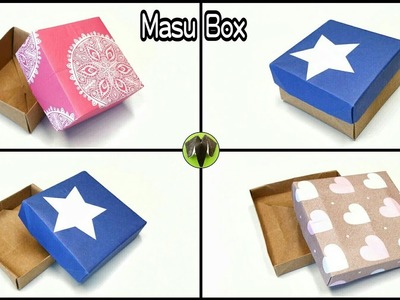 Masu  Square Box   - 3 Variations - Origami | DIY | Tutorial by Paper Folds - 845