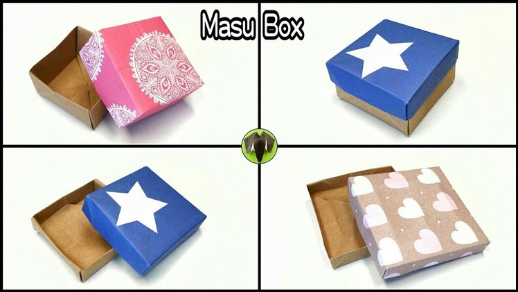 Masu  Square Box   - 3 Variations - Origami | DIY | Tutorial by Paper Folds - 845