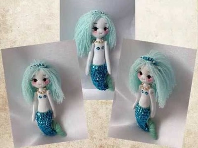 Mermaid Dolls & Cloth Doll Phone Charms - Handmade Cloth Art Dolls