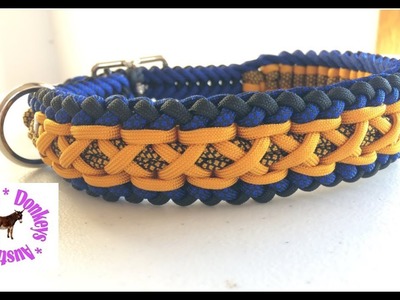 Modified Sanctified Criss Cross - adjustable paracord dog collar