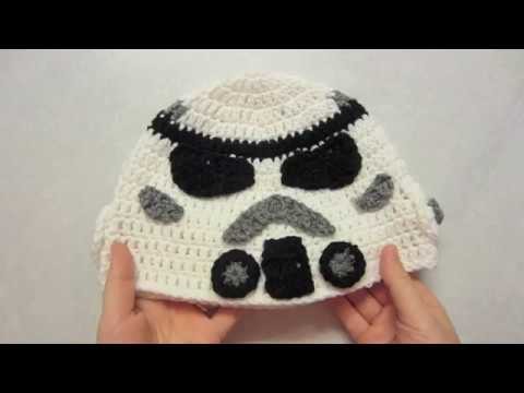 Part 2: Stormtrooper Crochet Hat Tutorial inspired by Star Wars