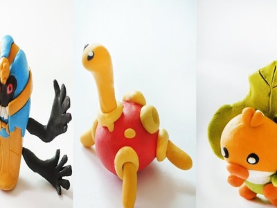 Pokemon Clay Requests #7: Cofagrigus, Sewaddle, Shuckle