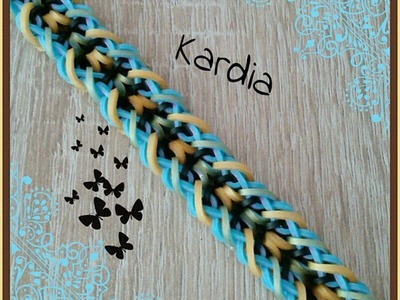 Rainbow Loom bracelet KARDIA hook only design