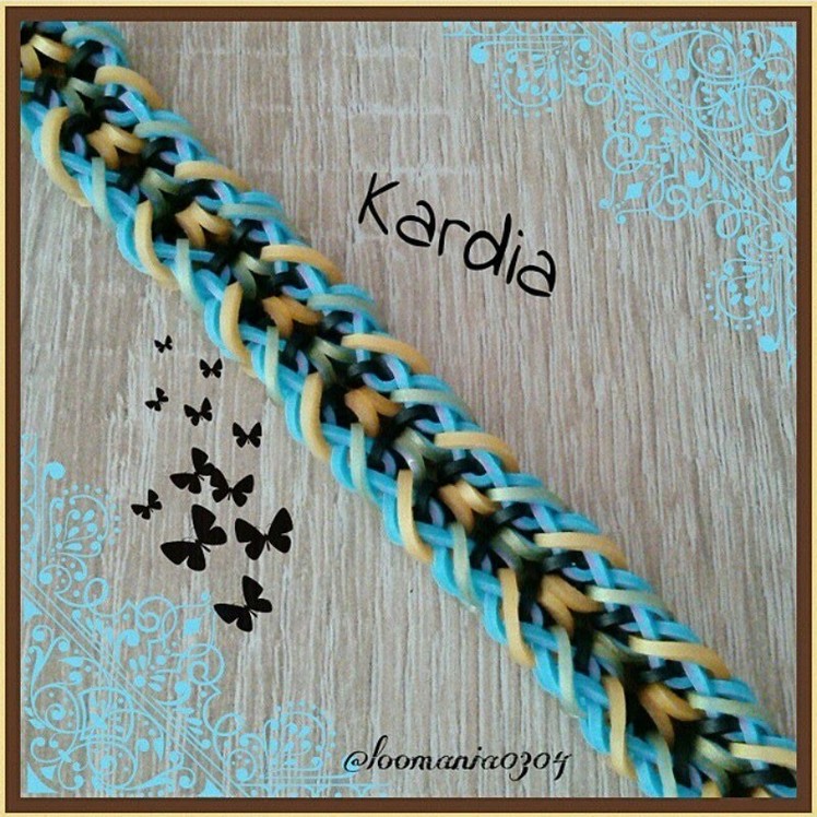 Rainbow Loom bracelet KARDIA hook only design