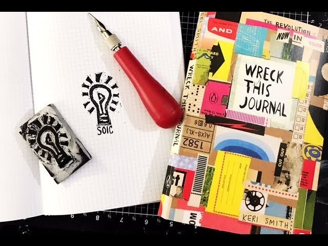 Stamp Carving and Wreck This Journal Color and SOIC Ep12