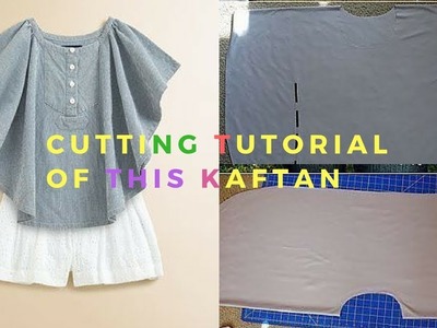 TOP BEAUTIFUL KAFTAN CUTTING TUTORIAL STEP BY STEP IN EASY METHOD.EASY TO MAKE AT HOME