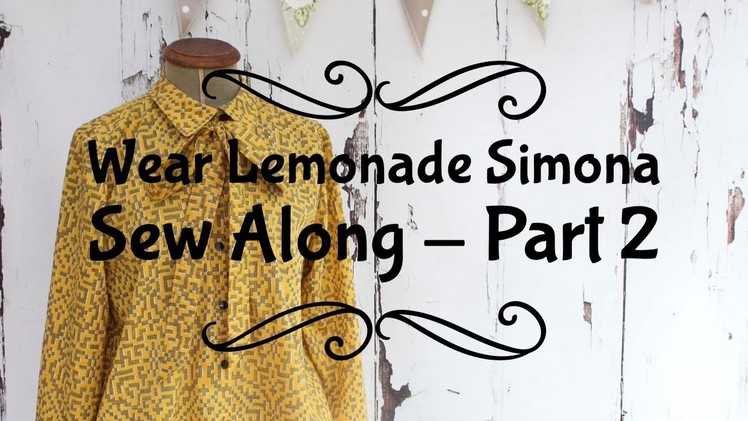 Wear Lemonade Simona Sew along Part 2 - The back pleat