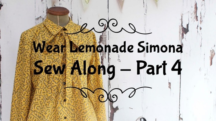 Wear Lemonade Simona Sew Along Part 4 -Shoulder and Side Seams
