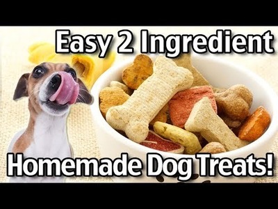 2 Ingredient Homemade Dog Treats - Natural DIY Dog Treats Recipes