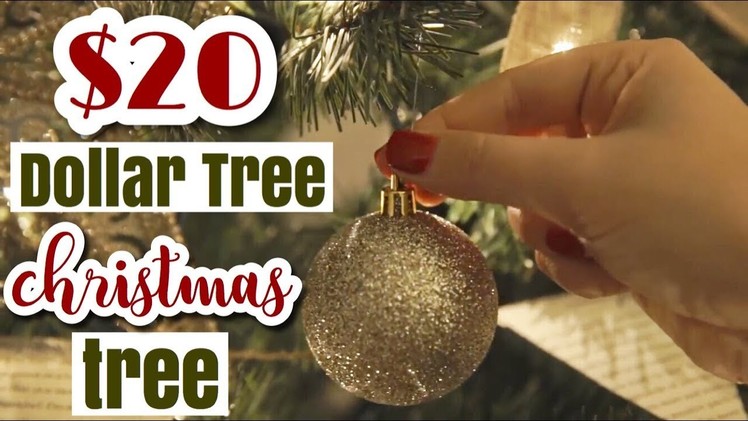 $20 Dollar Tree Christmas Decor Challenge Collab 2017 | Day 2 of 12 days of Kristmas