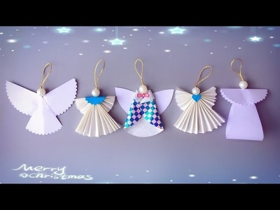 ABC TV | 5 Tips | How To Make Angel Christmas Ornaments From Paper - Craft Tutorial