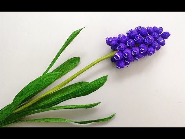 ABC TV | How To Make Grape Hyacinth Flower From Crepe Paper - Craft Tutorial