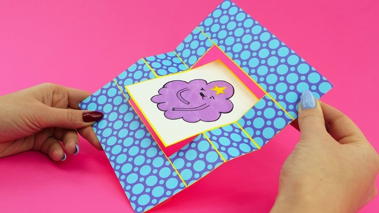 Adventure Time Swing Card DIY with Lumpy Space Princess and Bubblegum