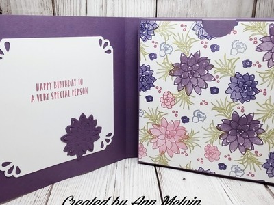 Book Style CD Gift Box Using Hand Stamped DSP