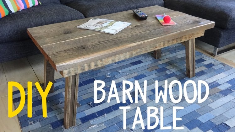 Build a Simple Barn Wood Table! (Rustic-Mod)
