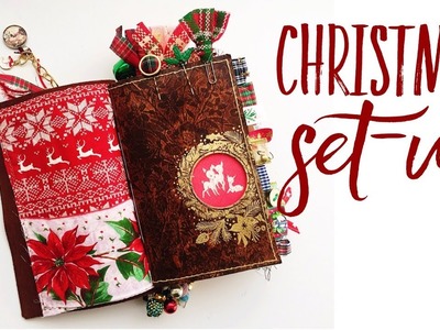 Christmas Traveler's Notebook Setup | December Daily, Planner