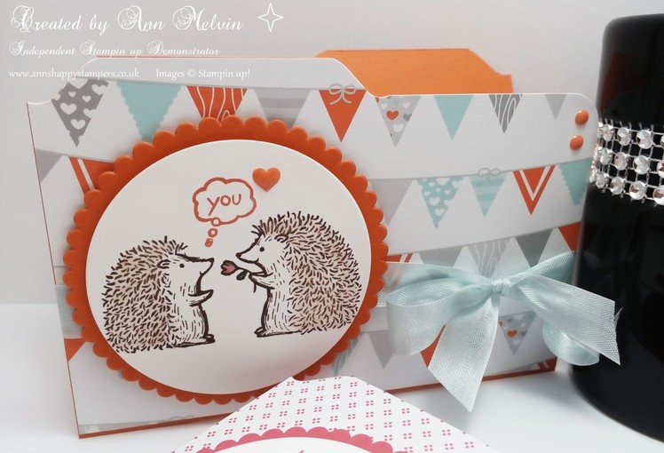 Cute file folder card using Love you lots stamp set