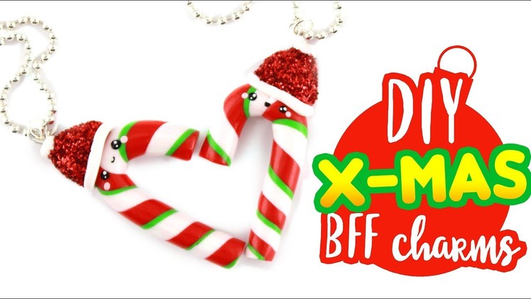 DIY Candy Cane BFF CHARMS! - X-mas DIY! | KAWAII FRIDAY