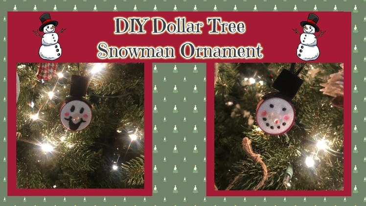 DIY Dollar Tree LED Snowman Ornament