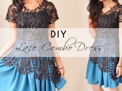 DIY Lace Combo Party Dress