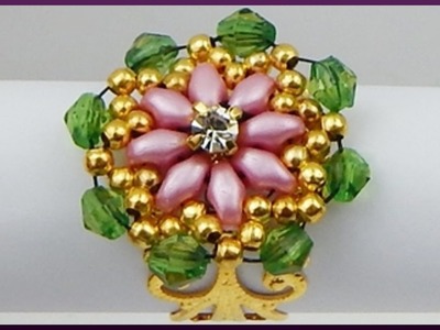 DIY | Perlenring aus Twin beads | Schmuck basteln | Beaded ring with bicones | Jewellery