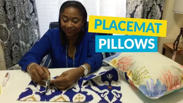 DIY Pillows From Placemats!
