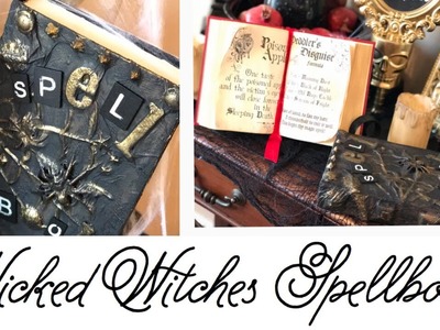 Diy Wicked Witches Spell Book with stuff you already have!