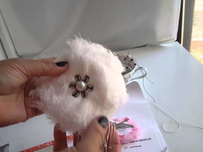 Easy flower hair clips with pre made flowers