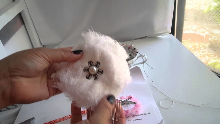 Easy flower hair clips with pre made flowers
