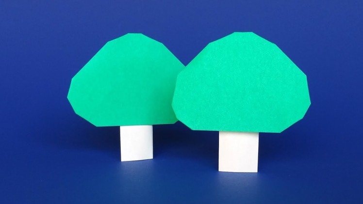 Easy Origami Tree that Stands - DIY Paper Tree