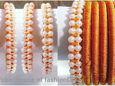 Flat Silk Thread Bangles || Pearls Bangles || Glass Bangles. !